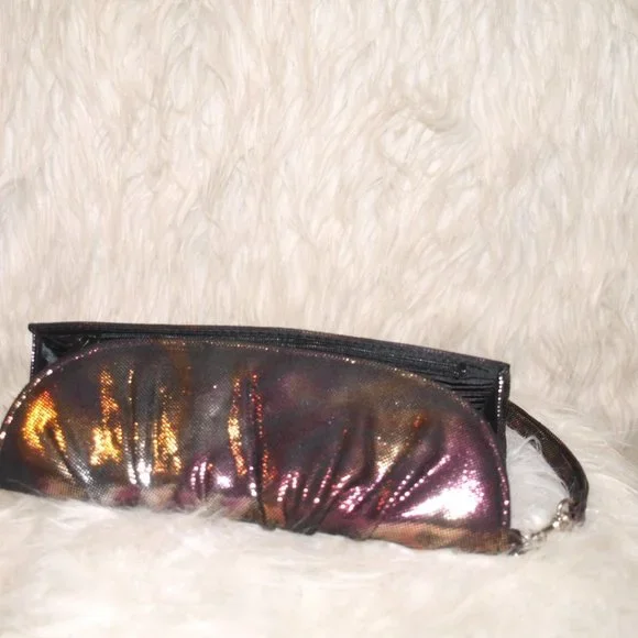 WALLET Multi color metallic Sparkle BY APT 9 USED AS PROP PHOTO SHOOT - Picture 3 of 6